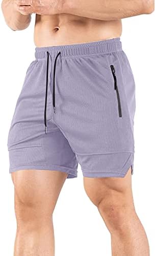 Pantaloni scurți de rulare pentru bărbați ZDDO, pantaloni scurți de antrenament pentru bărbați, pantaloni scurți 2 în 1 cu