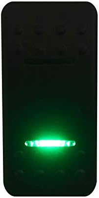 Hyy Green LED cu 7 pini On/oprit/ON DPDT Comutator balansoar pentru NARVA Arb Carling Style Înlocuire 12V 24V Grad marin