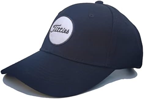 Pălării de golf Bamveio Titties Tittiess pentru bărbați pentru bărbați, pălărie cu tittes amuzant, capac, alb și negru