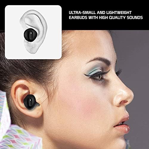 Cascăre wireless v5.1 Bluetooth Compatible cu Sony H8314 cu carcasă de încărcare extinsă pentru căști pentru urechi.