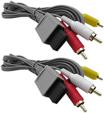 6ft audio video AV compus 3 RCA Cable pentru Nintendo Wii/Wii U 2PCS